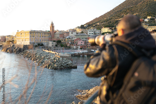 Genova Nervi is a rustic seaside Italian town in Italian Riviera