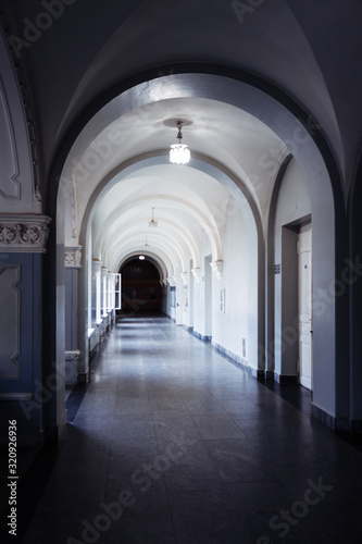 Kiev Polytechnic Institute. Corridors  windows and vaults