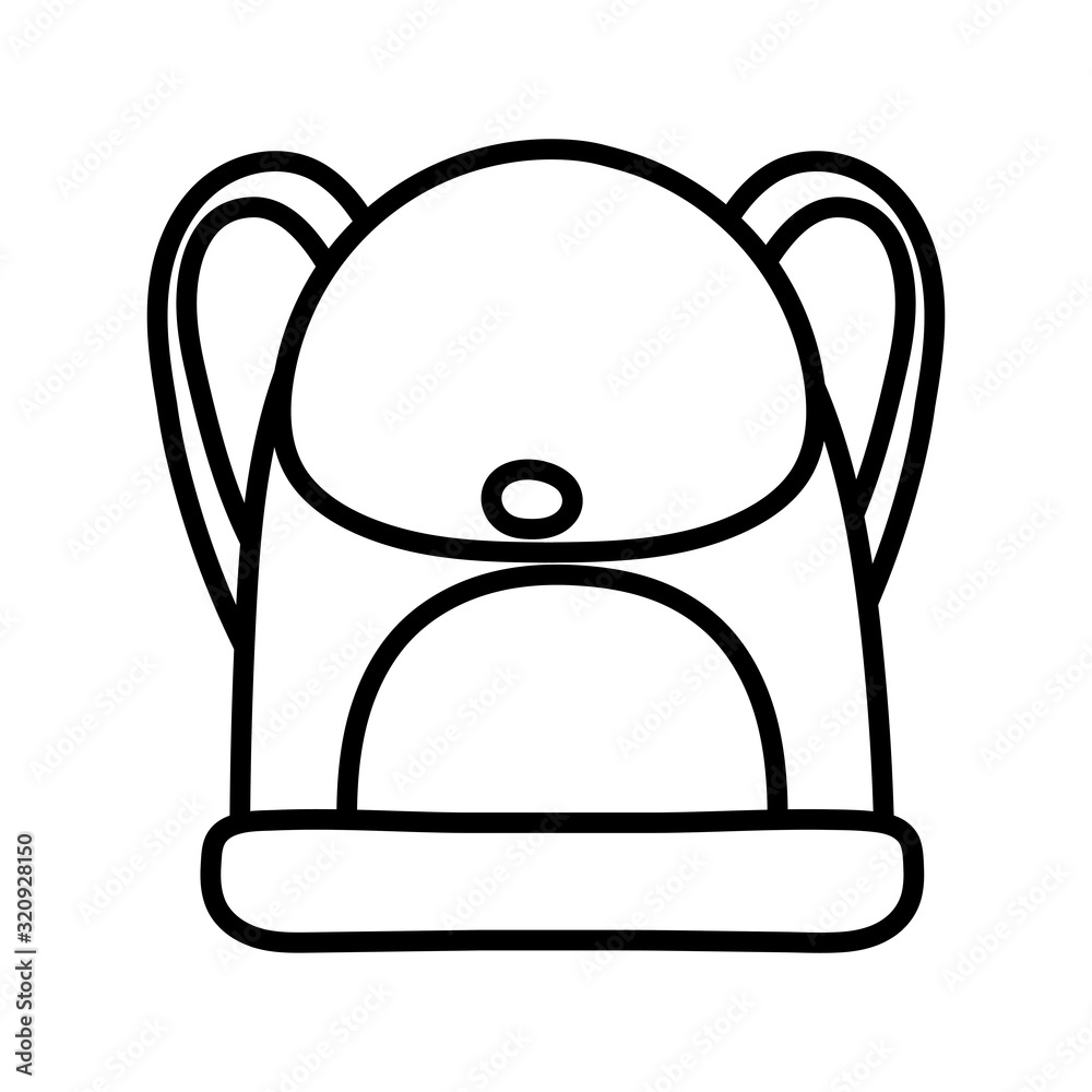 back to school education backpack accessory icon thick line back to school education backpack accessory icon thick line