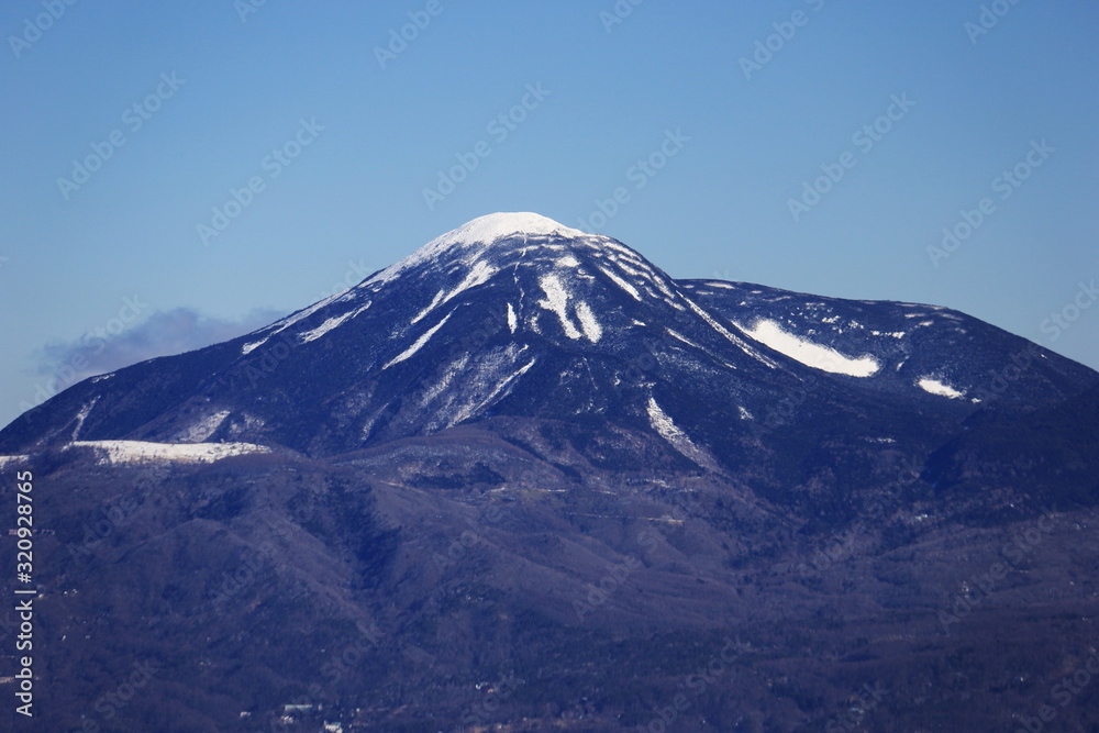 入笠山から　冬の八ヶ岳連峰　北八ヶ岳　蓼科山