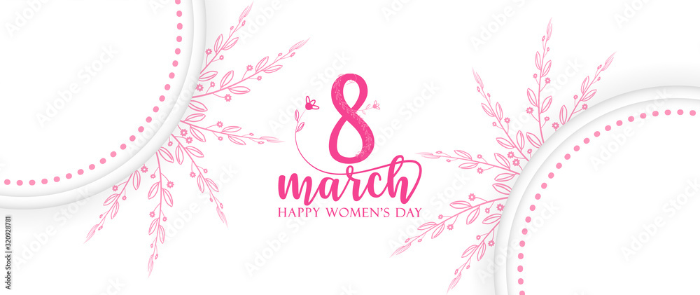 8th March Happy women's day symbol background 8th March Happy women's day symbol background