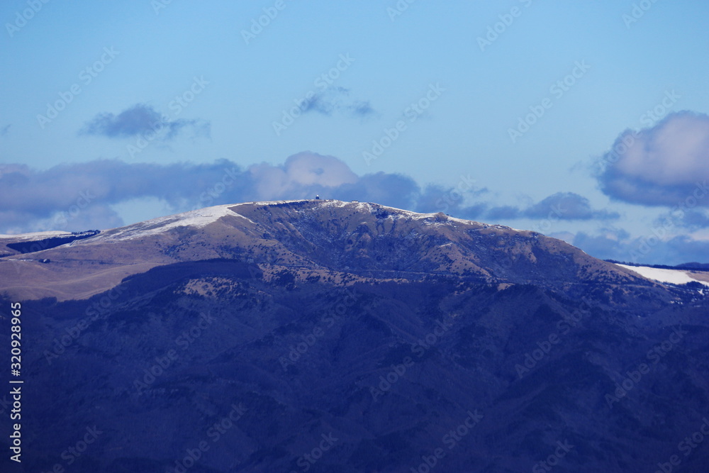 入笠山から 冬の霧ヶ峰高原 車山 入笠山から 冬の霧ヶ峰高原 車山