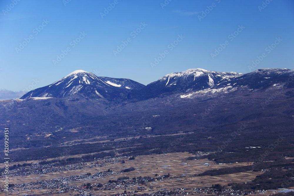 入笠山から　冬の八ヶ岳連峰　北八ヶ岳