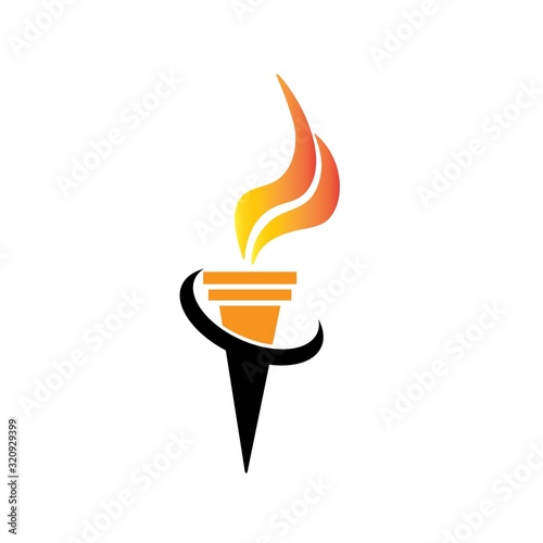 torch logo vector