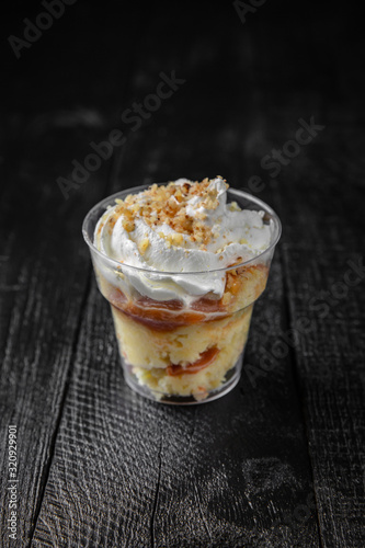 Wallpaper Mural Delicate souffle and condensed milk and cream dessert. Healthy, tasty, nutritious dessert. Torontodigital.ca