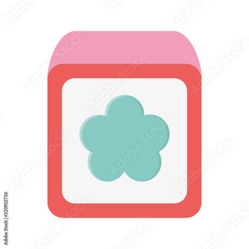 kids toy, cube block icon design