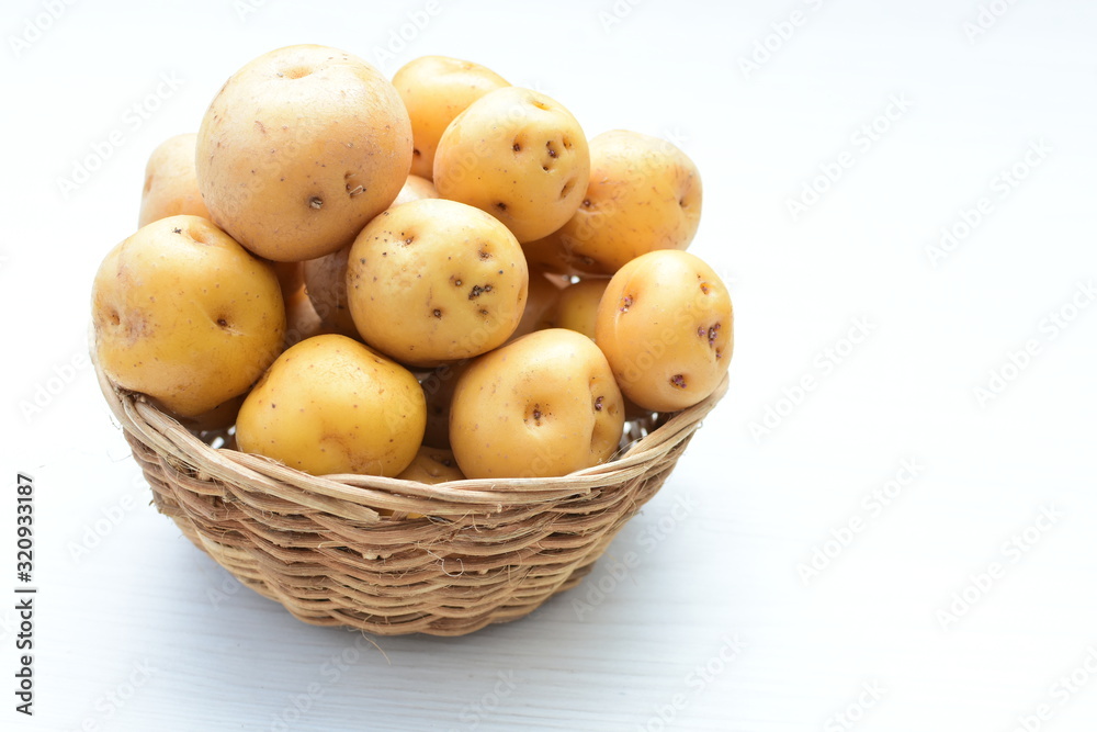 yellow Creole potato, natural organic yellow Creole potato, natural organic