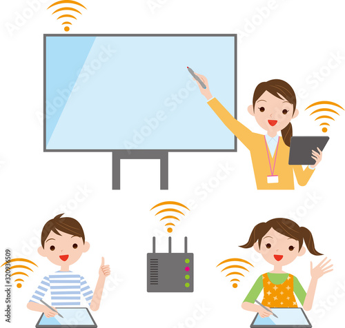 小学校のデジタル学習.ICT教育