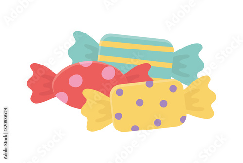 sweet candies confectionery wrapped icon