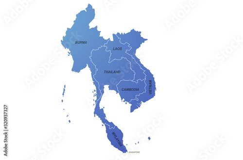 map of the world by region. graphic design world map. 