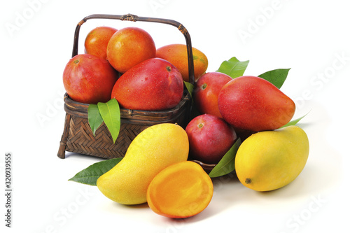 Irwin mango on the white background