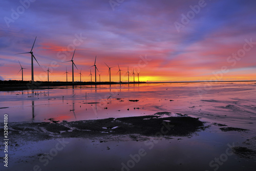 Fototapeta Naklejka Na Ścianę i Meble -  Beautiful landscape in Gaomei Wetland