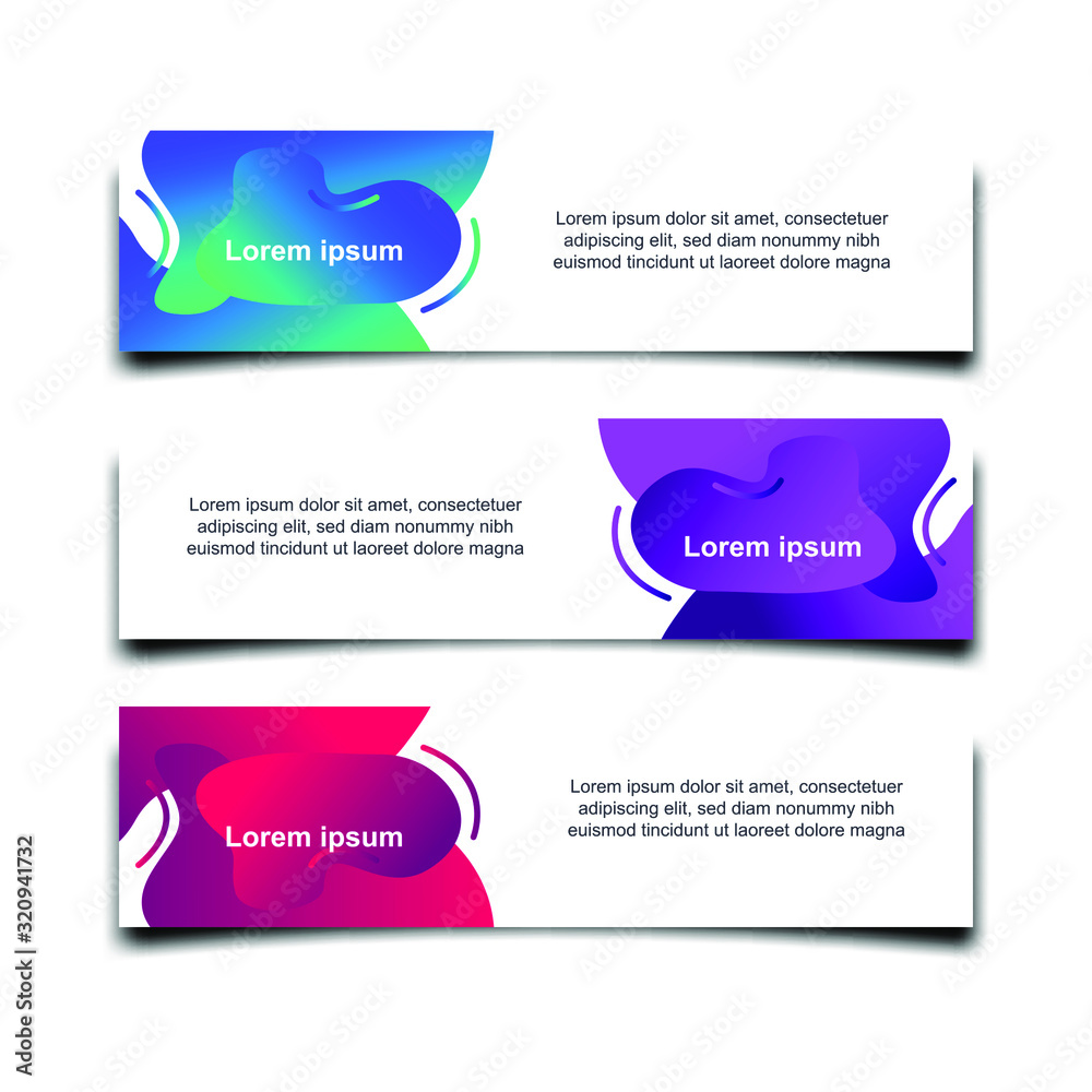 Obraz premium Abstract Web banner design background or header Templates vector illustration