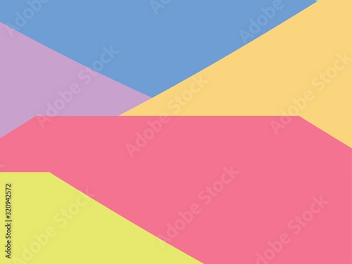 Free Download The Amazing of Colorful Art Red, Yellow, Blue and Purple, Abstract Modern Shape Background or Wallpaper - GFXLoad
