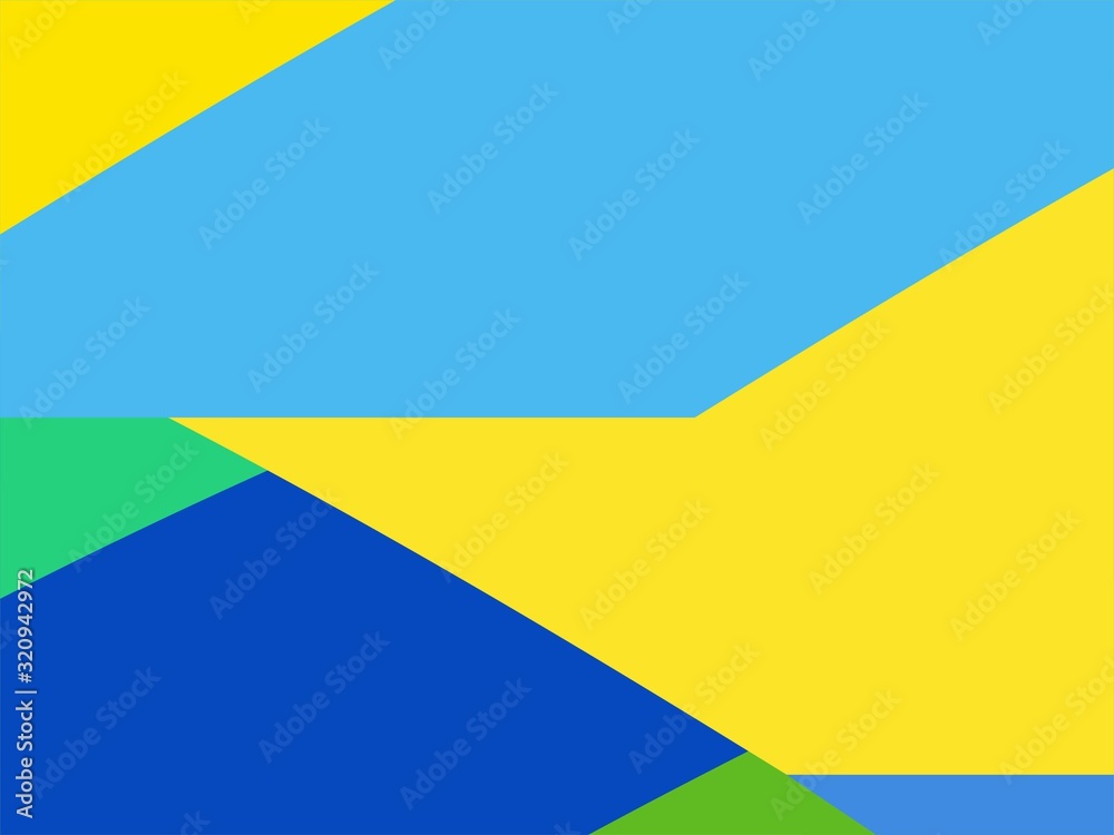 The Amazing of Colorful Art Green, Blue and Yellow, Abstract Modern Shape Background or Wallpaper The Amazing of Colorful Art Green, Blue and Yellow, Abstract Modern Shape Background or Wallpaper