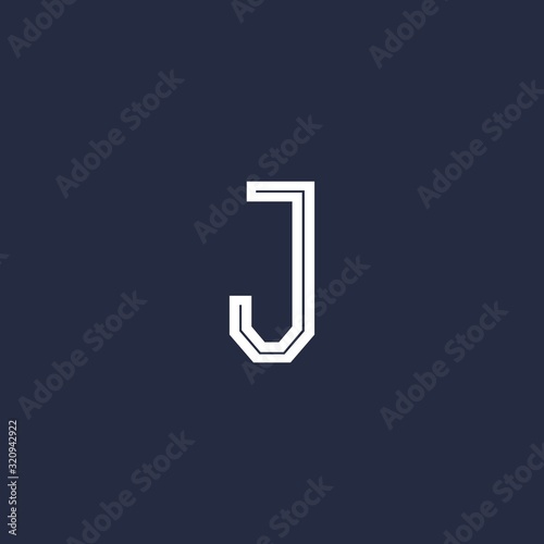 letter J logo design vector icon template © maretaarining