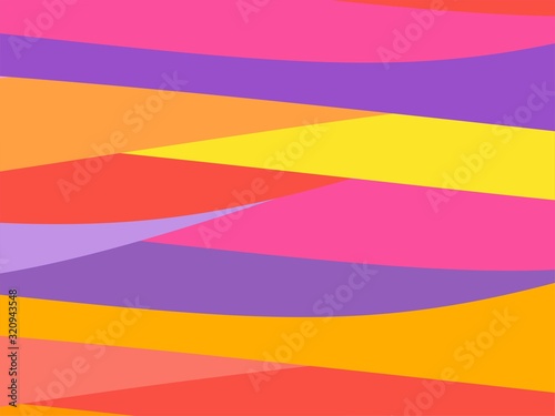 The Amazing of Colorful Art Red  Orange  Yellow and Purple  Abstract Modern Shape Background or Wallpaper