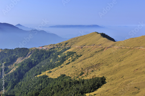 Scenic shot of the mountain sky Hehuan Mountain