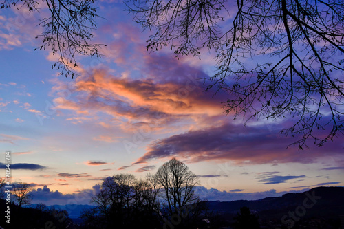 clouds at sunset
