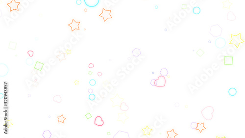 particle geometric trendy falling sparkle shape element animation background