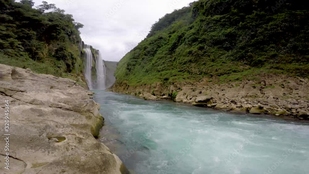 Magnificent view of the Tamul waterfall, San Luis Potosi Magnificent view of the Tamul waterfall, San Luis Potosi