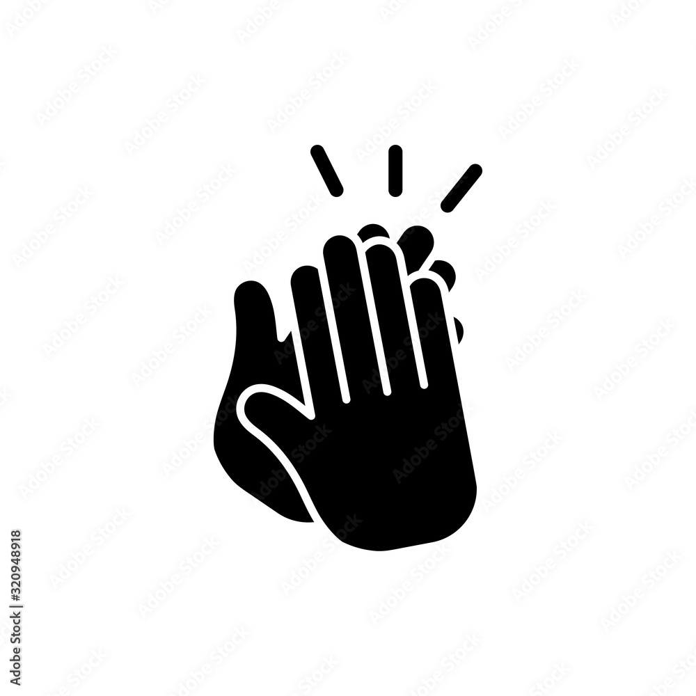 Obraz premium Clap hand, applause signage