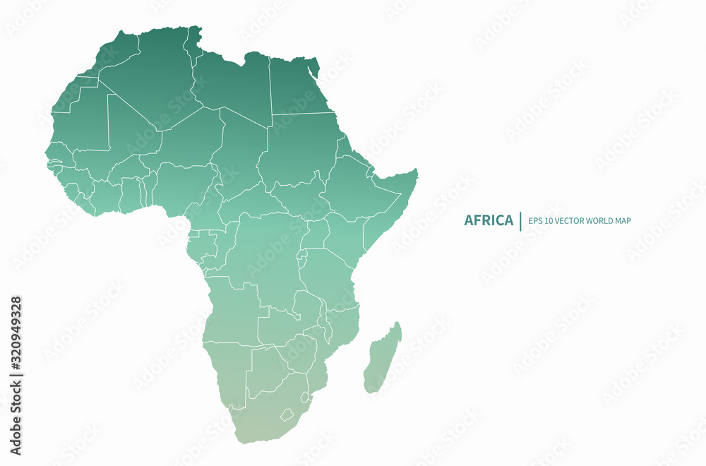 africa map. world map of africa countries. 