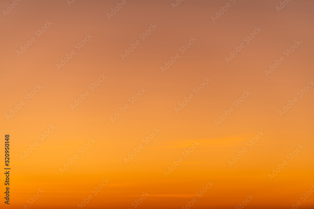 Sky gradient from blue to orange sunset Sky gradient from blue to orange sunset
