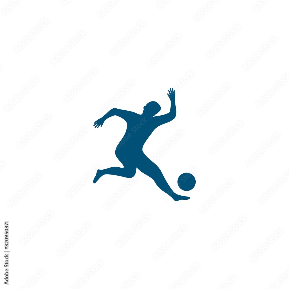 Soccer sport logo