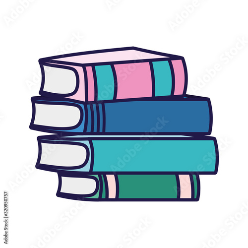 back to school education stacked books learn