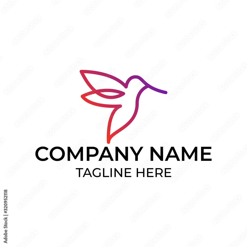 Modern and simple logo design for bird Modern and simple logo design for bird