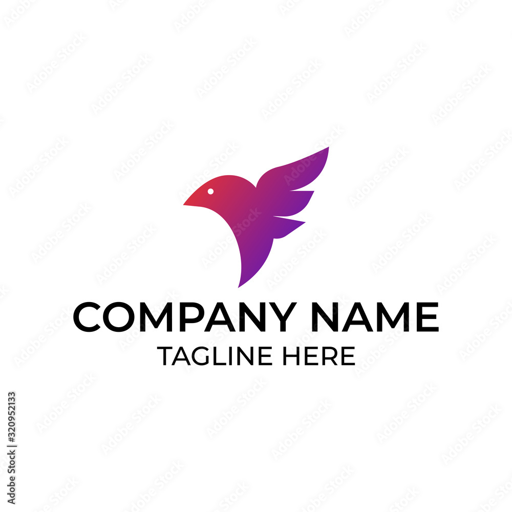 Modern and simple logo design for bird Modern and simple logo design for bird