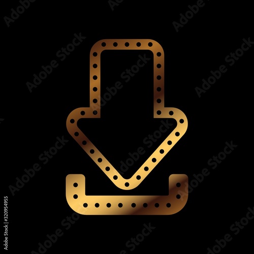 Download icon graphic sign for design. Vector illustration