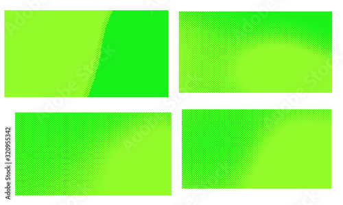 Green vector retro comic dotted set backgrounds design.