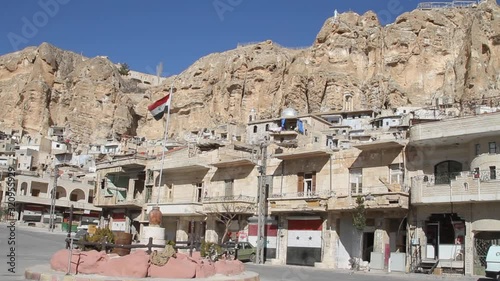 Christian town of Maaloula, Syria, where people still speak Aramaic, the language of Jesus photo