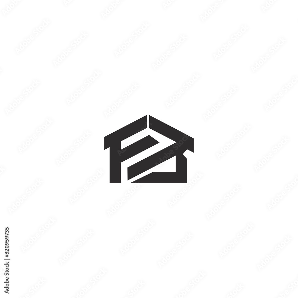 FB Home logo initial letter design template FB Home logo initial letter design template