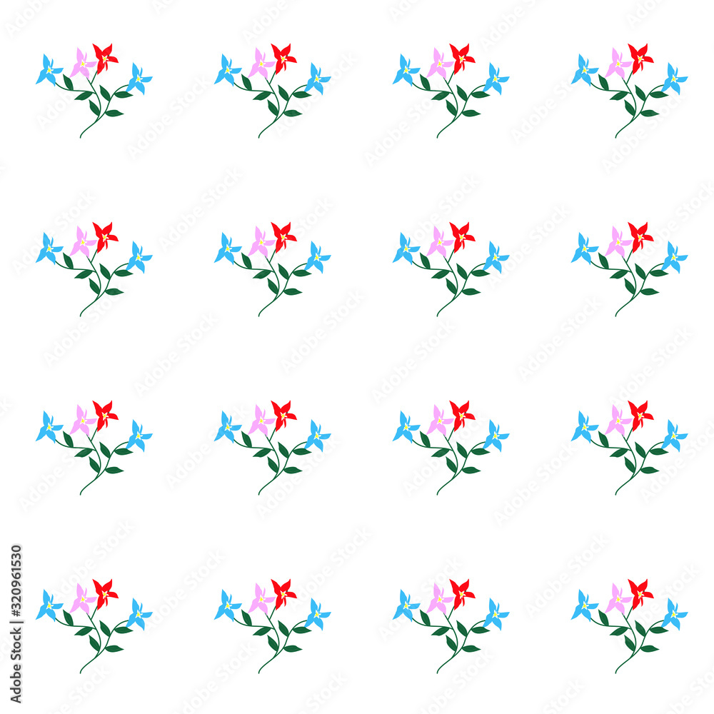 set of icons. Floral Seamless Pattern set of icons. Floral Seamless Pattern