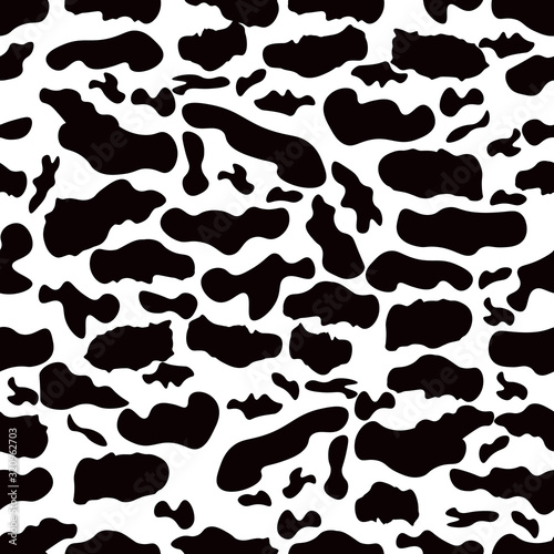 Cow skin print seamless pattern  Fabric  Tiles  Paper vector illustration graphics