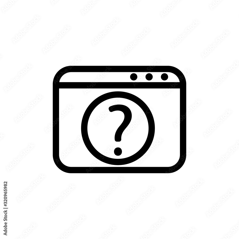 issue internet icon vector. Thin line sign. Isolated contour symbol illustration issue internet icon vector. Thin line sign. Isolated contour symbol illustration