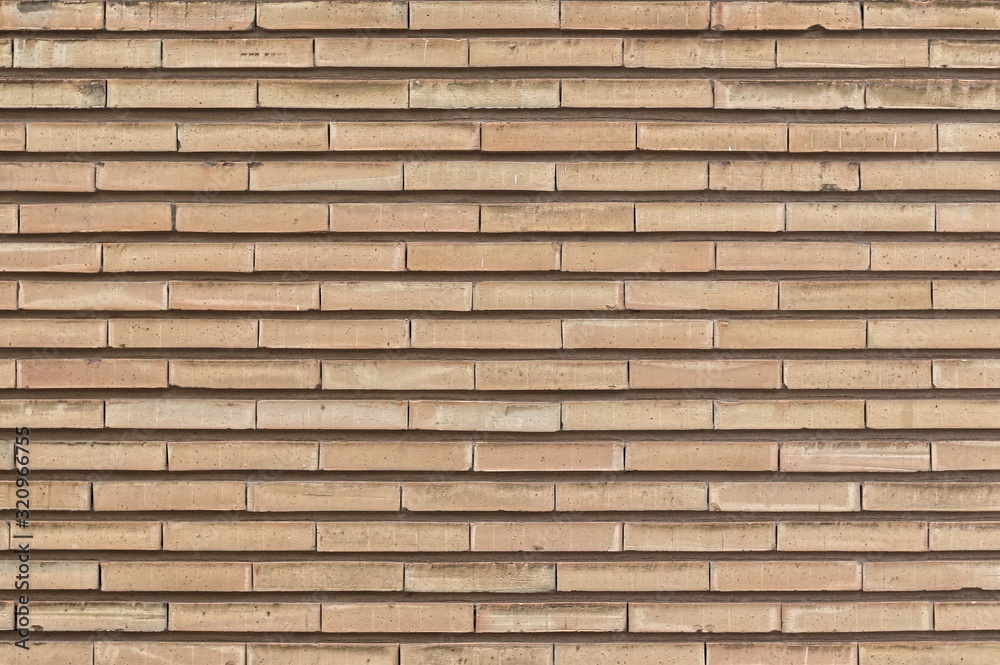 Front view of a brick wall Front view of a brick wall