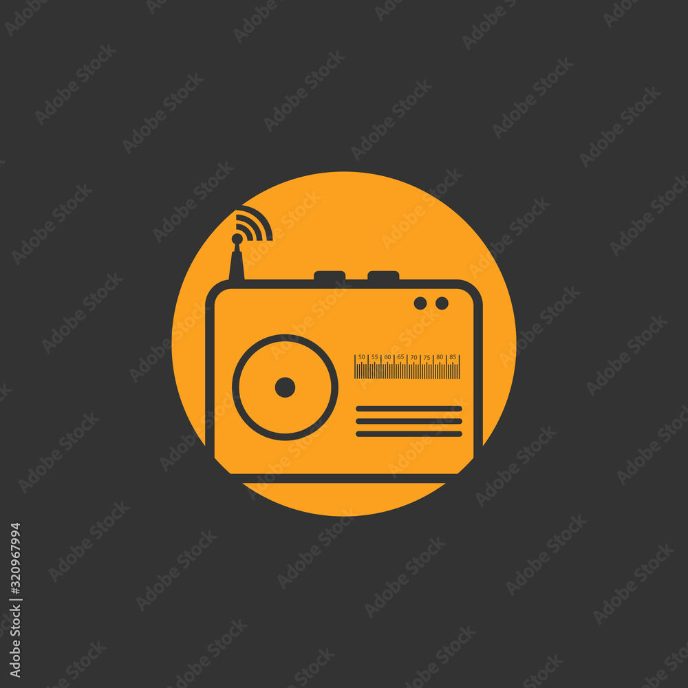 radio logo icon vector illustration design radio logo icon vector illustration design