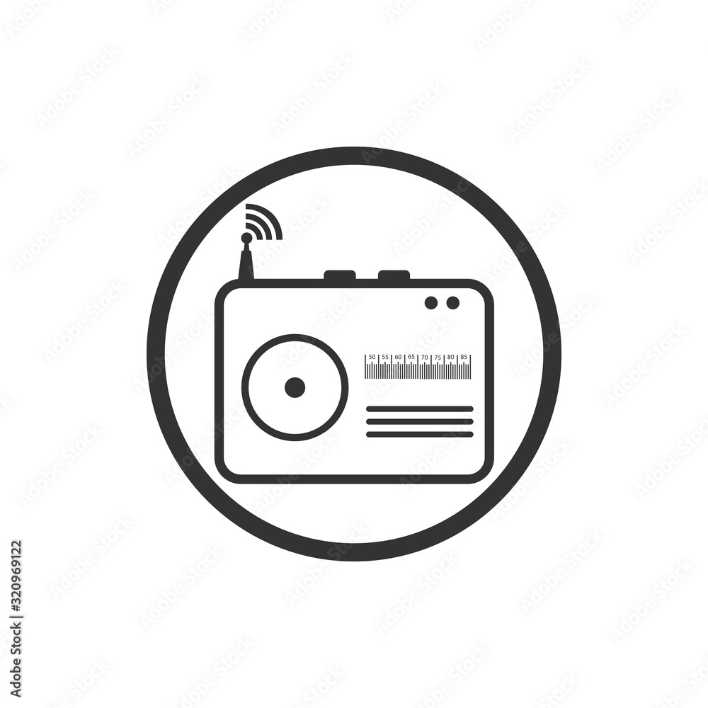 radio logo icon vector illustration design radio logo icon vector illustration design