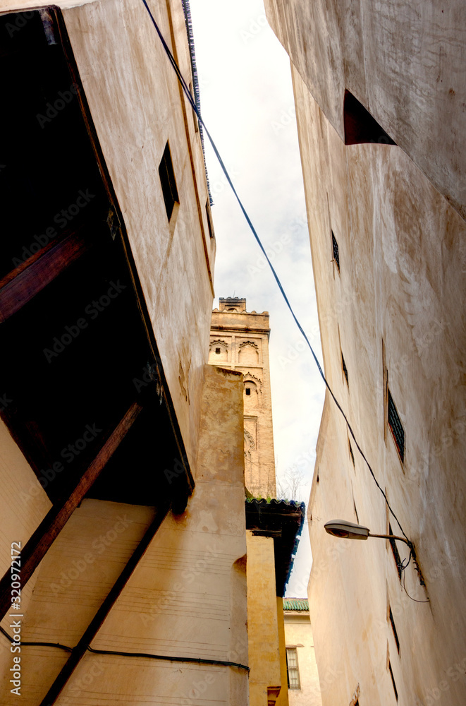 Fes, Morocco, typical street in the Medina Fes, Morocco, typical street in the Medina