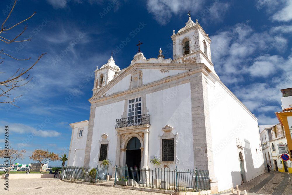 The church Igreja de Santa Maria in Lagos, Algarve, Portugal.