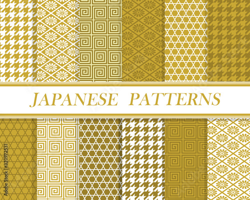 和柄　シームレスパターン　05