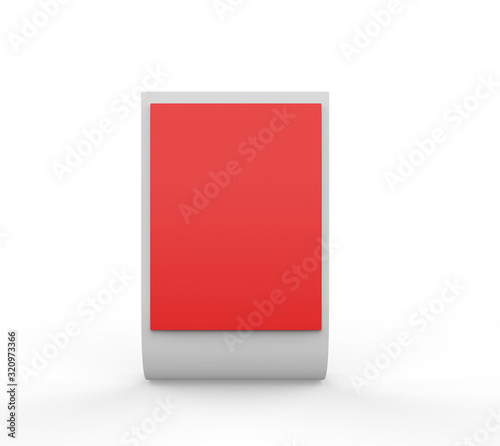Free Download blank Display Advertising Stand. 3d illustration - GFXLoad