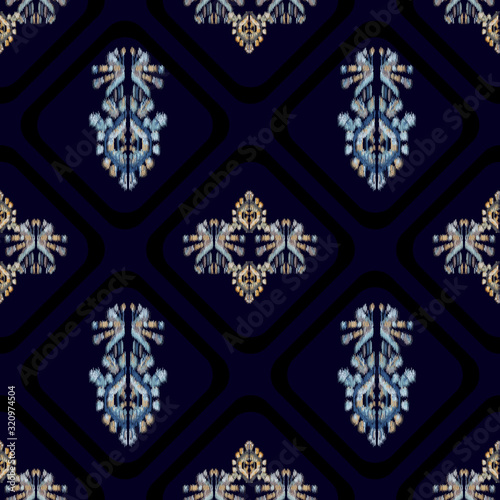 Geometric pattern etnic indian ornamental on color background. Navajo motif texture ornate  design for surface print. Home decor.