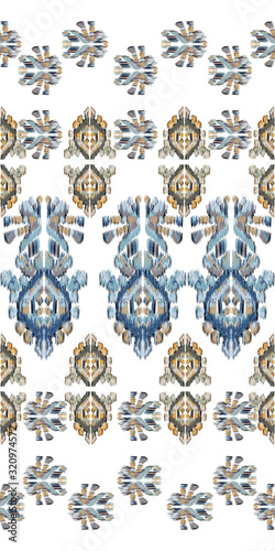 Geometric pattern etnic indian ornamental on color background. Navajo motif texture ornate  design for surface print. Home decor.
