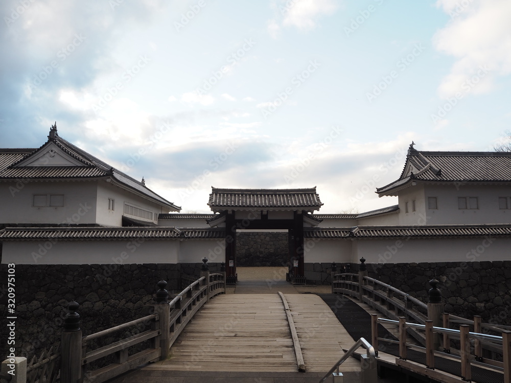 the yamagata castle in japan