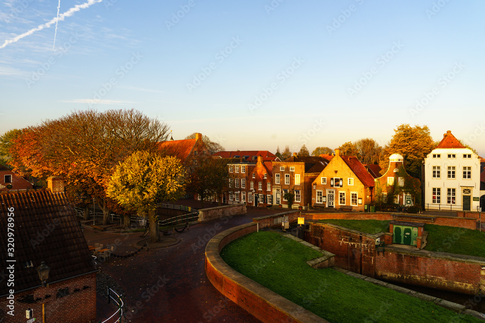 Obraz premium Greetsiel von oben